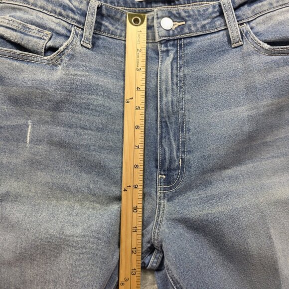 Vervet Jeans Womens 32 Blue Distressed Ripped Knees Skinny Stretch Denim VT973 - Picture 8 of 9